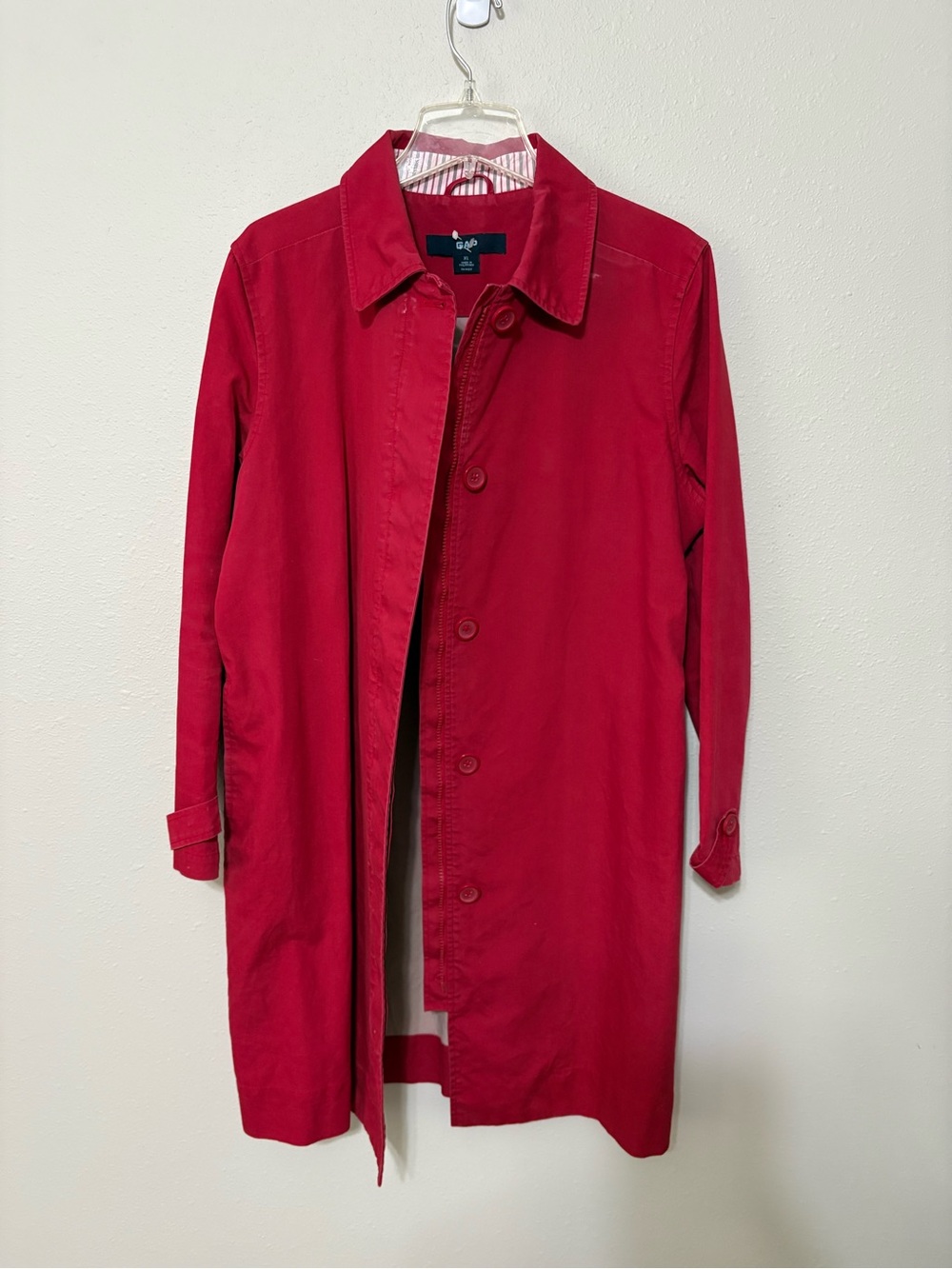 GAP Men's Red Trench Coat